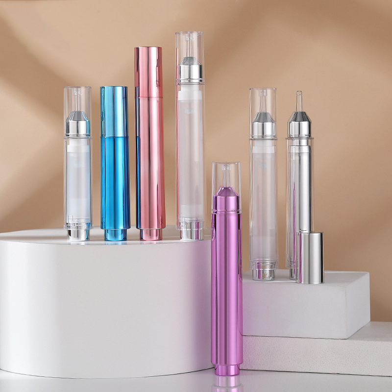 Embalagem de tubo de seringa cosmética 5ml 10ml 15ml 5ml 10ml 15ml 20ml bomba de soro de creme para os olhos seringa de garrafa mal ventilada