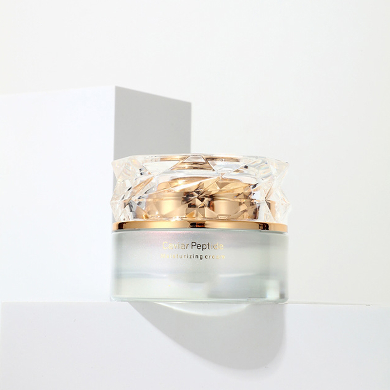 Conjunto de embalagem cosmética gradiente colorido impresso frasco de creme facial vazio para cuidados com a pele frasco de loção de vidro com bomba Conjunto de embalagem cosmética gradiente colorido impresso frasco de creme facial vazio para cuidados com a pele frasco de loção de vidro com bomba