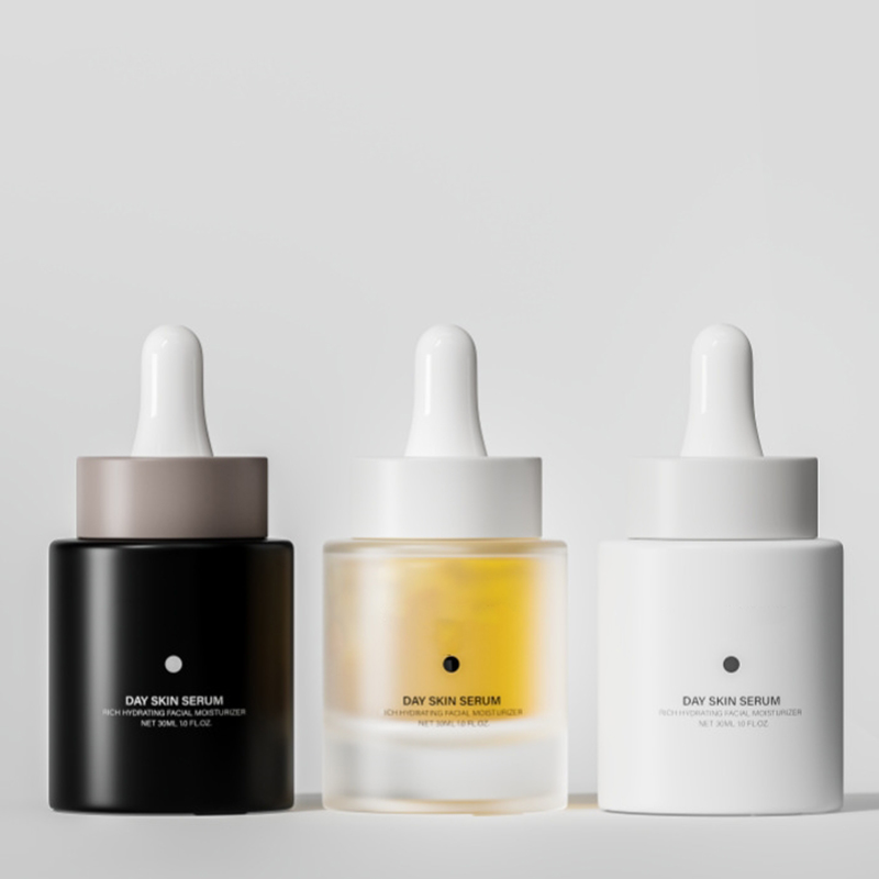 Frasco de soro de óleo facial de vidro fosco de 15ml 30ml vazio embalagem 30ml 50ml bomba de vidro frasco conta-gotas de óleo de soro cosmético Frasco de soro de óleo facial de vidro fosco de 15ml 30ml vazio embalagem 30ml 50ml bomba de vidro frasco conta-gotas de óleo de soro cosmético