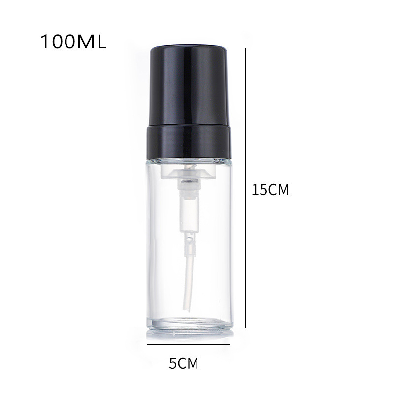 Garrafa vazia de bomba de espuma de vidro, transparente, fosca, para cuidados com a pele, espuma para as mãos Garrafa vazia de bomba de espuma de vidro, transparente, fosca, para cuidados com a pele, espuma para as mãos