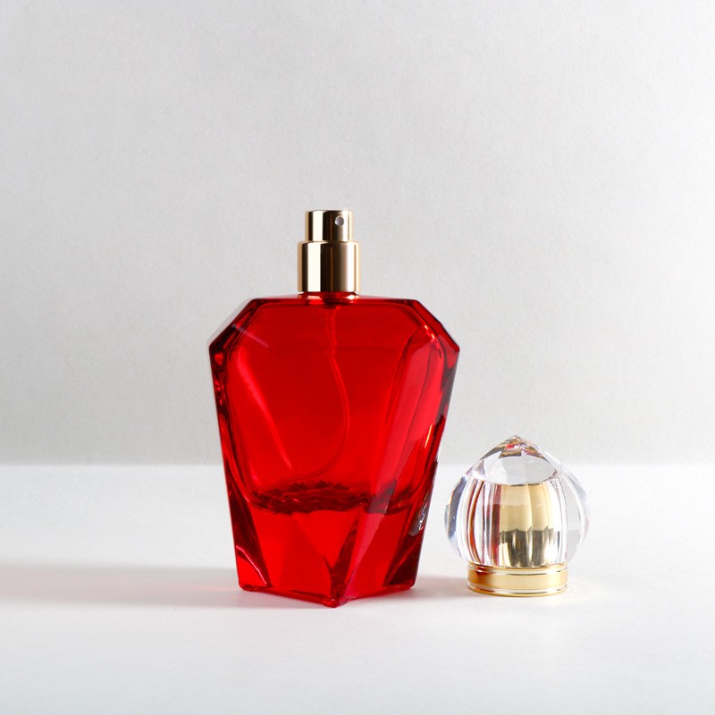 Embalagem de garrafas de perfume de vidro vazias do pulverizador de diamante do pulverizador da bomba da fragrância Embalagem de garrafas de perfume de vidro vazias do pulverizador de diamante do pulverizador da bomba da fragrância