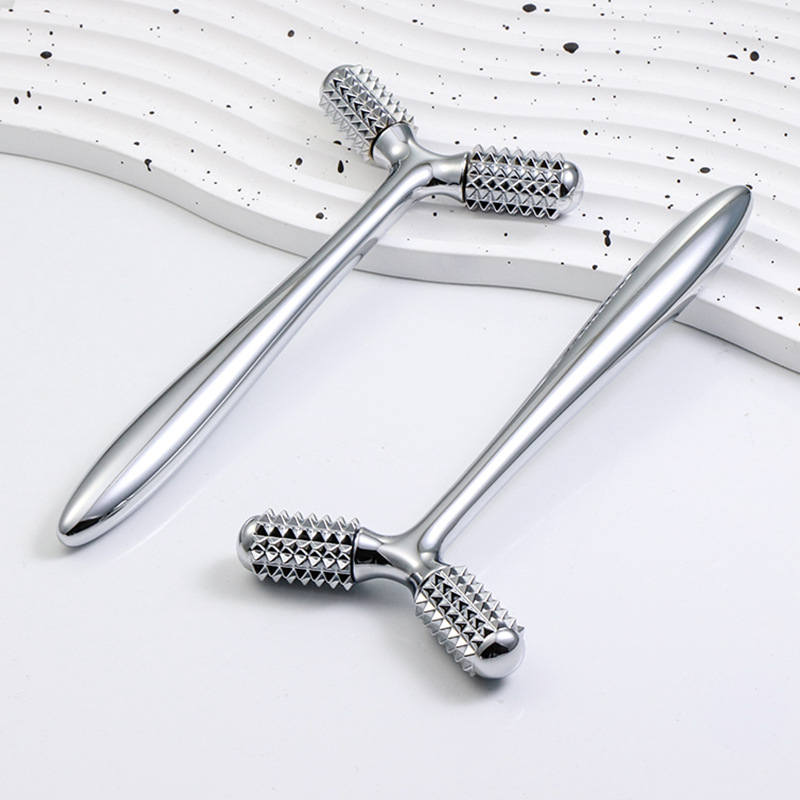 Conjunto de presente de cuidados de beleza em forma de Y Mini rolo 3d alça de metal para casa rolo massageador rosto olho relaxamento massageador Conjunto de presente de cuidados de beleza em forma de Y Mini rolo 3d alça de metal para casa rolo massageador rosto olho relaxamento massageador