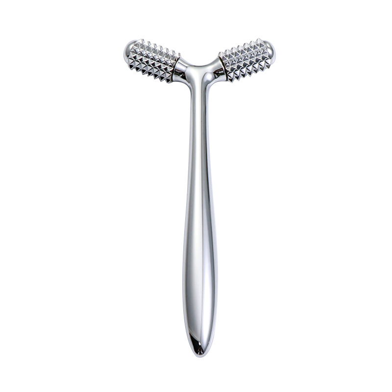 Conjunto de presente de cuidados de beleza em forma de Y Mini rolo 3d alça de metal para casa rolo massageador rosto olho relaxamento massageador Conjunto de presente de cuidados de beleza em forma de Y Mini rolo 3d alça de metal para casa rolo massageador rosto olho relaxamento massageador