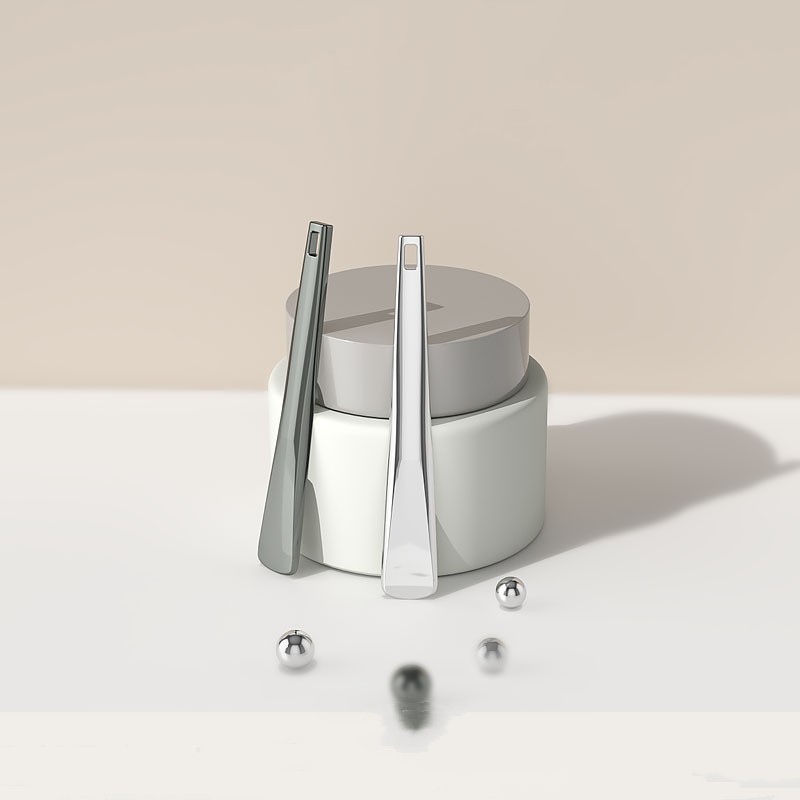 Aplicador de creme para os olhos de metal dourado espátula cosmética massagem facial colher de maquiagem Aplicador de creme para os olhos de metal dourado espátula cosmética massagem facial colher de maquiagem