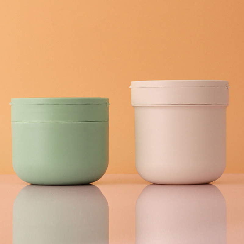 Máscara cosmética redonda fosca de plástico, 200g, 300g, 400g, frasco de creme para clareamento, remoção de sardas, protetor solar, recipiente com colher Máscara cosmética redonda fosca de plástico, 200g, 300g, 400g, frasco de creme para clareamento, remoção de sardas, protetor solar, recipiente com colher