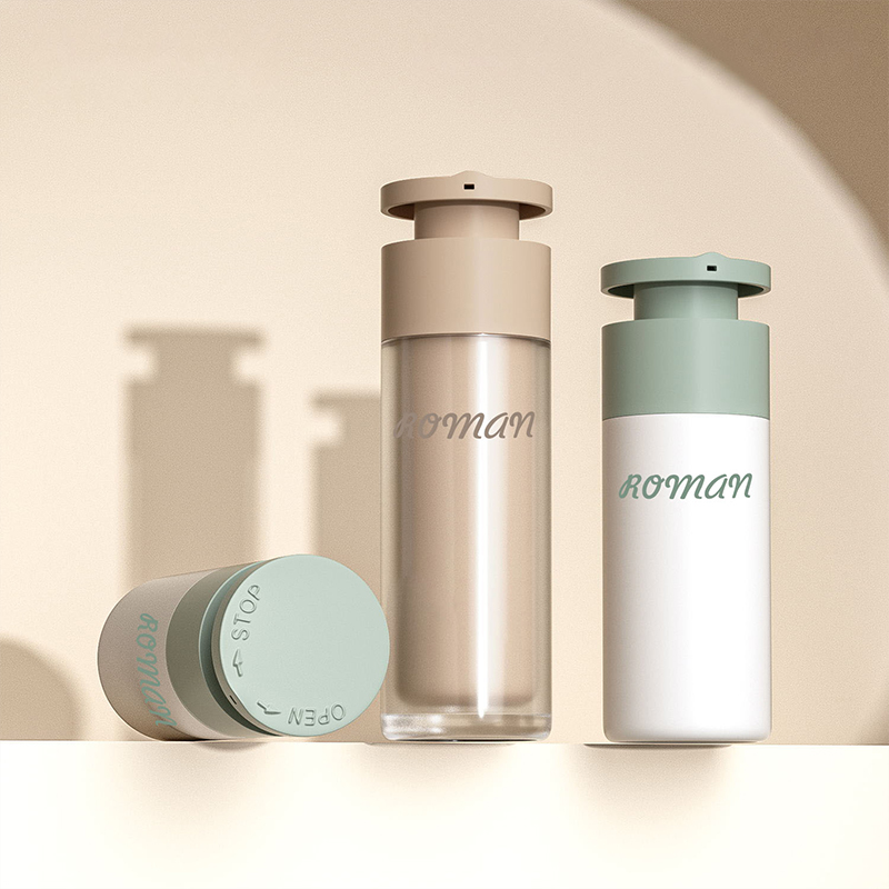 Garrafa mal ventilada plástica da bomba da loção da parede dobro vazia dos pp de 15ml 30ml 50ml para o tratamento facial cosmético da superfície da impressão da tela dos cuidados com a pele Garrafa mal ventilada plástica da bomba da loção da parede dobro vazia dos pp de 15ml 30ml 50ml para o tratamento facial cosmético da superfície da impressão da tela dos cuidados com a pele