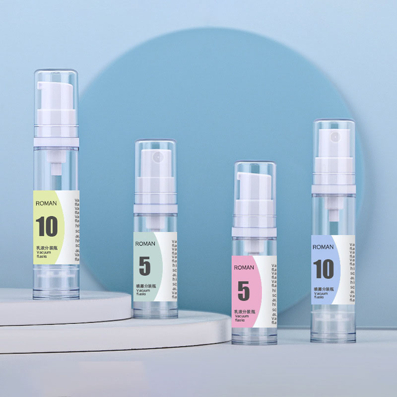5ml 8ml 10ml mono cosmético plástico mal ventilado bomba garrafa anti-oxidação embalagem de cuidados com a pele perfeita para uso diário e viagens
