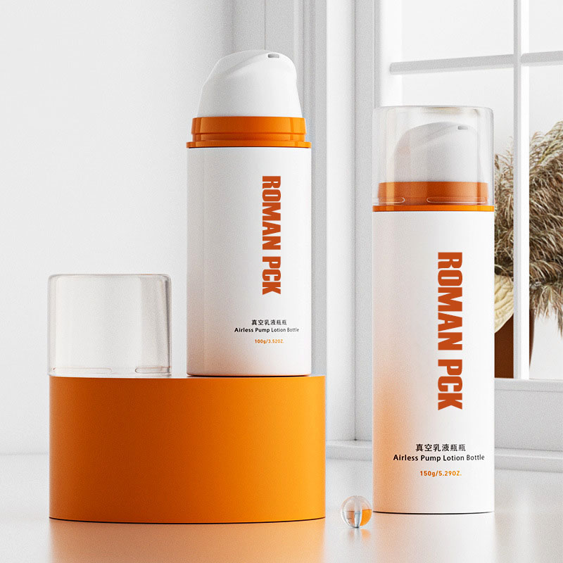 Garrafa mal ventilada cosmética série 30ml 50ml 100ml branco bomba mal ventilada garrafa de loção a vácuo essência creme facial garrafa mal ventilada