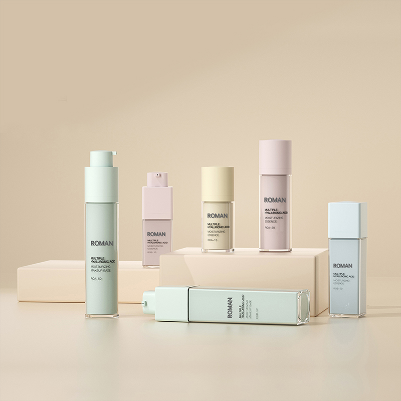 Loção de essência dupla para corpo de plástico pet, creme de reparação, esfrega a vácuo, garrafa cosmética sem ar, 15ml, 30ml, 50ml, cosmético Loção de essência dupla para corpo de plástico pet, creme de reparação, esfrega a vácuo, garrafa cosmética sem ar, 15ml, 30ml, 50ml, cosmético