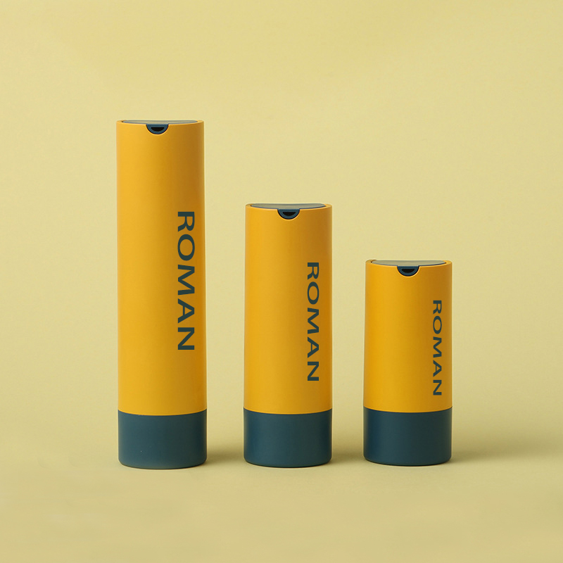 Garrafa mal ventilada plástica redonda da bomba do skincare do recipiente cosmético do soro para a loção ou a névoa facial 15ml 30ml 50ml