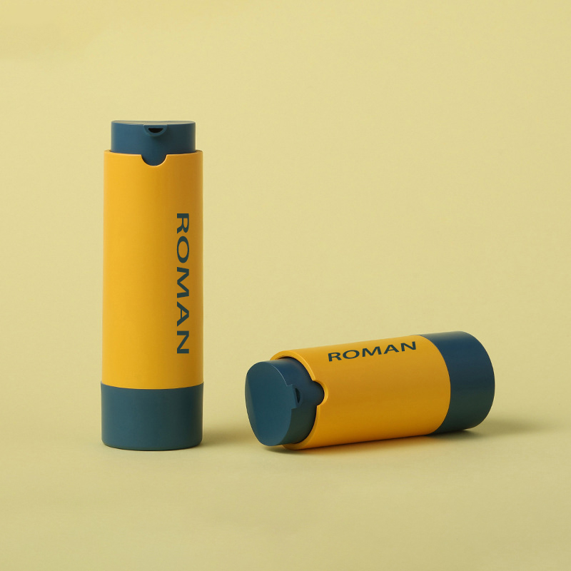 Garrafa mal ventilada plástica redonda da bomba do skincare do recipiente cosmético do soro para a loção ou a névoa facial 15ml 30ml 50ml Garrafa mal ventilada plástica redonda da bomba do skincare do recipiente cosmético do soro para a loção ou a névoa facial 15ml 30ml 50ml