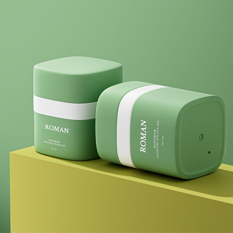 15g 30g 50g bomba mal ventilada redonda frascos de creme parede dupla pp com tampa de plástico para batom blush rímel cremes hidratantes