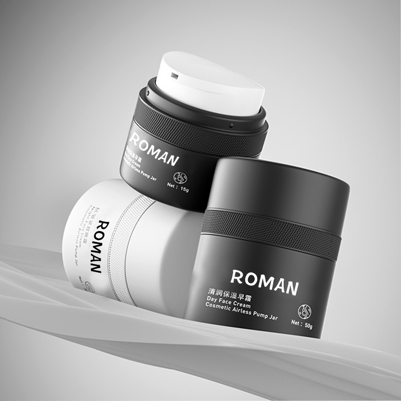 15ml 30ml 50ml branco preto parede dupla vazio pp plástico recarga imprensa mal ventilado hidratante loção creme soro garrafa com bomba