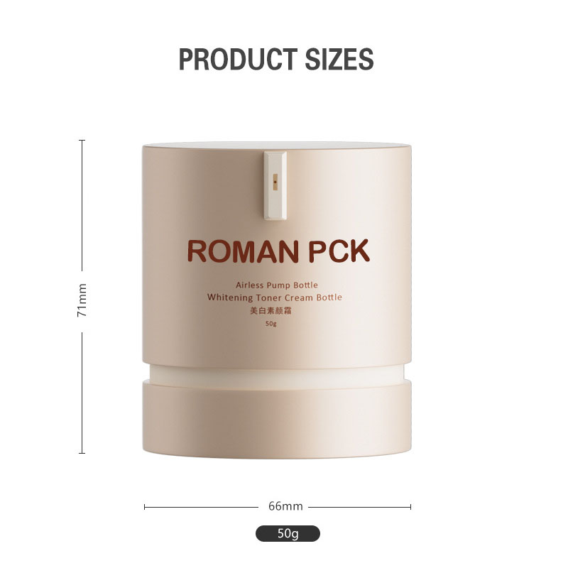 Frasco mal ventilado cilíndrico PP vazio 15g 30g 50g creme cosmético para o rosto base de cuidados com a pele protetor solar frascos de bomba de vácuo fosco Frasco mal ventilado cilíndrico PP vazio 15g 30g 50g creme cosmético para o rosto base de cuidados com a pele protetor solar frascos de bomba de vácuo fosco