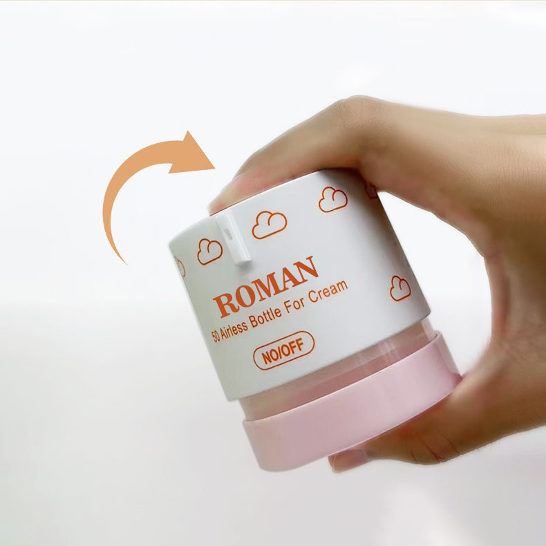 Frasco mal ventilado cilíndrico PP vazio 15g 30g 50g creme cosmético para o rosto base de cuidados com a pele protetor solar frascos de bomba de vácuo fosco Frasco mal ventilado cilíndrico PP vazio 15g 30g 50g creme cosmético para o rosto base de cuidados com a pele protetor solar frascos de bomba de vácuo fosco