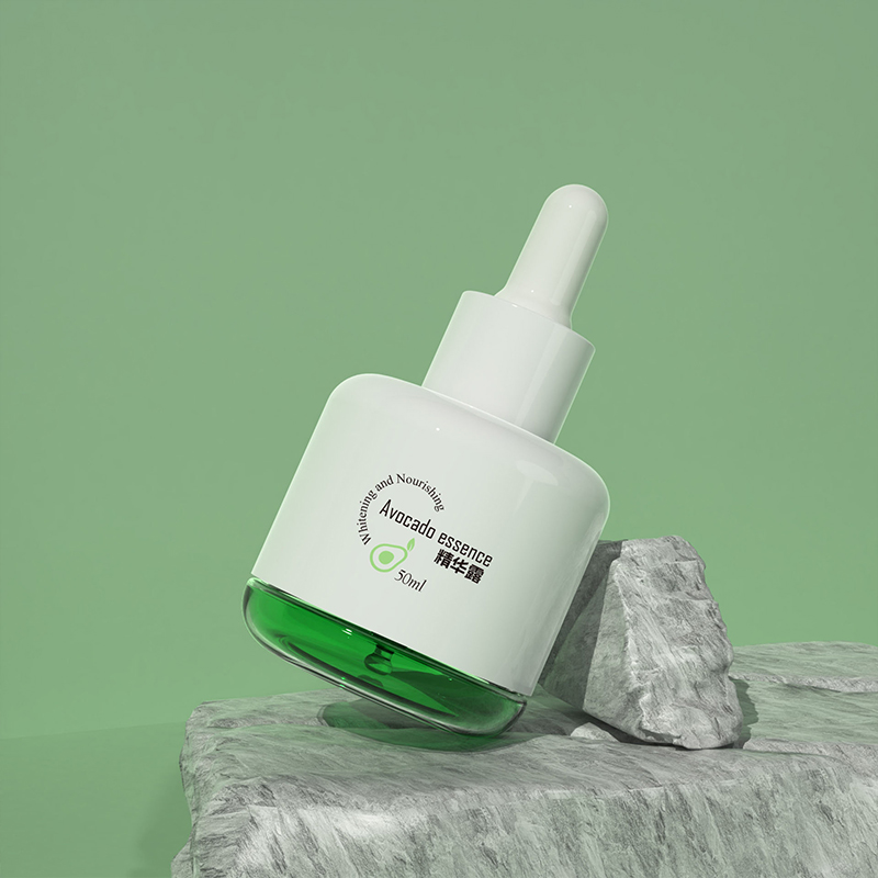 Garrafa de óleo essencial 50ml transparente verde petg plástico à prova de vazamento essência soro conta-gotas para cuidados com o rosto e os olhos Garrafa de óleo essencial 50ml transparente verde petg plástico à prova de vazamento essência soro conta-gotas para cuidados com o rosto e os olhos