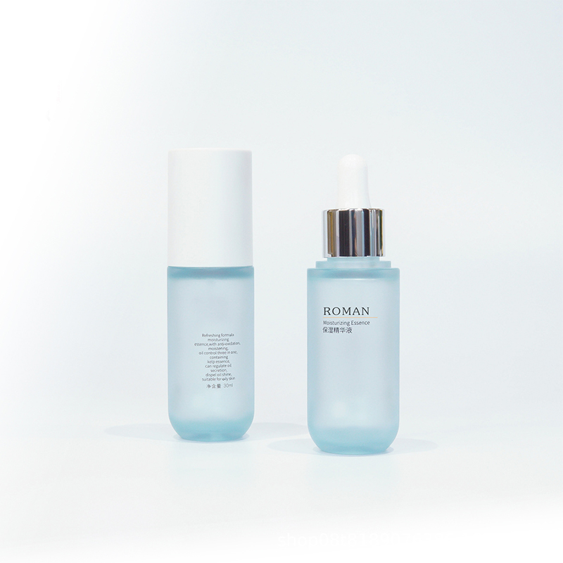 Garrafa plástica fosca do soro do ombro liso 20ml 30ml 40ml 60ml 80ml 100ml garrafa cosmética fosca vazia do conta-gotas para o soro facial Garrafa plástica fosca do soro do ombro liso 20ml 30ml 40ml 60ml 80ml 100ml garrafa cosmética fosca vazia do conta-gotas para o soro facial