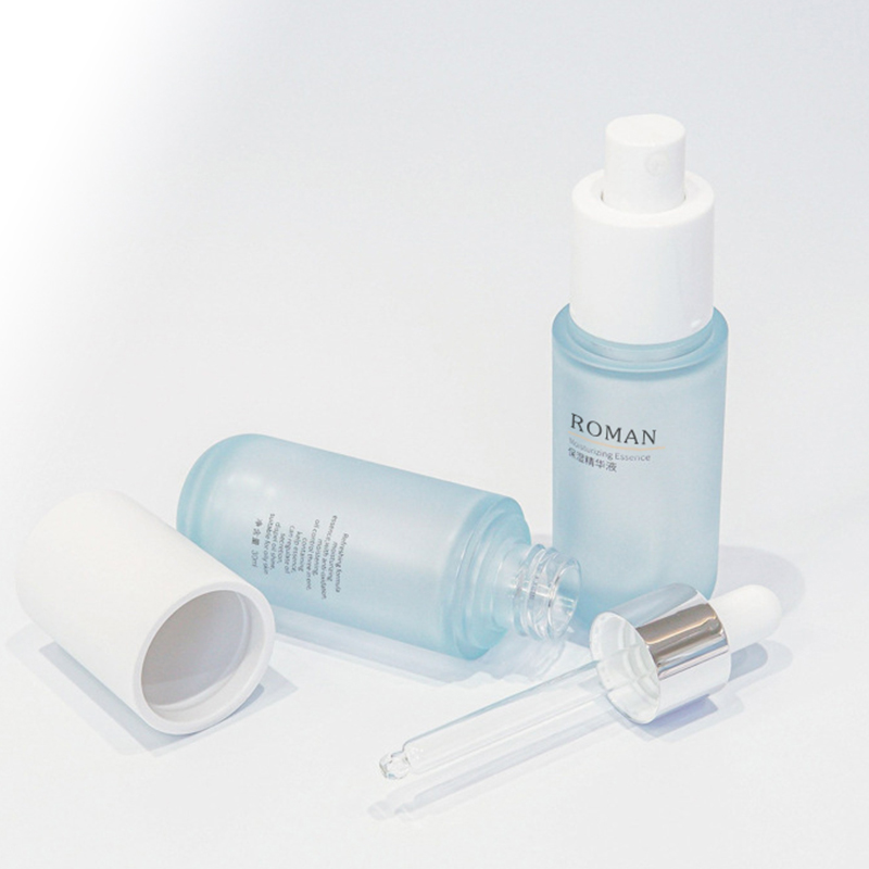 Garrafa plástica fosca do soro do ombro liso 20ml 30ml 40ml 60ml 80ml 100ml garrafa cosmética fosca vazia do conta-gotas para o soro facial Garrafa plástica fosca do soro do ombro liso 20ml 30ml 40ml 60ml 80ml 100ml garrafa cosmética fosca vazia do conta-gotas para o soro facial