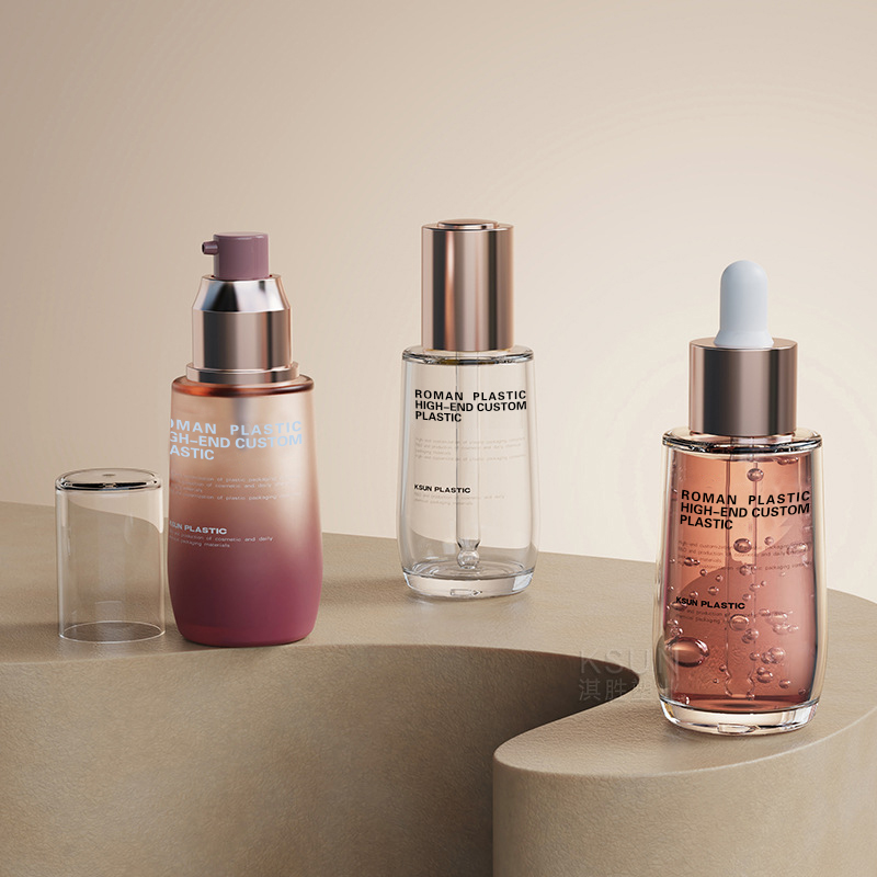 Garrafa de óleo cosmética recarregável 50ml vinho tinto petg soro de cuidados faciais garrafa conta-gotas com conta-gotas para conjunto de garrafa de creme Garrafa de óleo cosmética recarregável 50ml vinho tinto petg soro de cuidados faciais garrafa conta-gotas com conta-gotas para conjunto de garrafa de creme