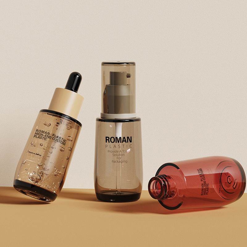 Garrafa de óleo cosmética recarregável 50ml vinho tinto petg soro de cuidados faciais garrafa conta-gotas com conta-gotas para conjunto de garrafa de creme Garrafa de óleo cosmética recarregável 50ml vinho tinto petg soro de cuidados faciais garrafa conta-gotas com conta-gotas para conjunto de garrafa de creme