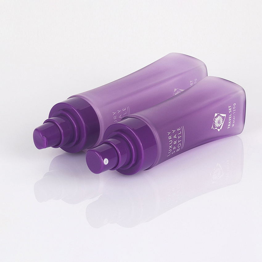 80ml 120ml 150ml 200ml Garrafa de viagem de plástico para animais de estimação em formato de cintura Design explosivo para loções Toner Água - Frasco de spray conveniente de tamanho pequeno 80ml 120ml 150ml 200ml Garrafa de viagem de plástico para animais de estimação em formato de cintura Design explosivo para loções Toner Água - Frasco de spray conveniente de tamanho pequeno