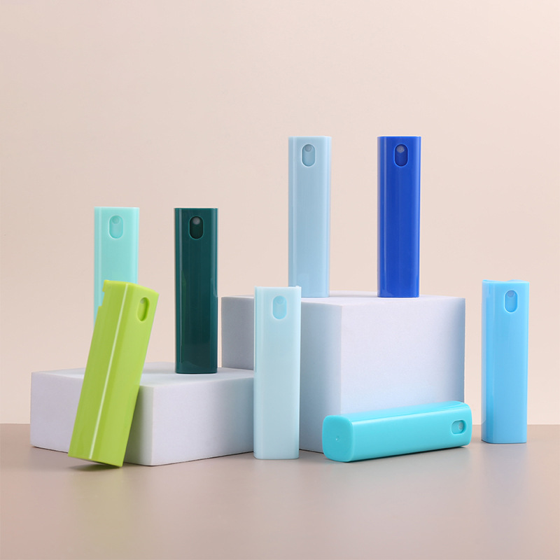 Macaron 10ml 20ml plástico pet spray de cabelo garrafa colorida pequena névoa fina garrafa de spray de perfume de viagem Macaron 10ml 20ml plástico pet spray de cabelo garrafa colorida pequena névoa fina garrafa de spray de perfume de viagem