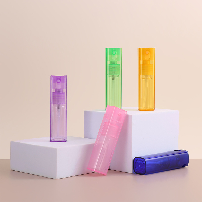 Macaron 10ml 20ml plástico pet spray de cabelo garrafa colorida pequena névoa fina garrafa de spray de perfume de viagem Macaron 10ml 20ml plástico pet spray de cabelo garrafa colorida pequena névoa fina garrafa de spray de perfume de viagem