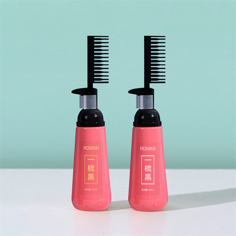 150ml 180ml 200ml bomba de espuma salão de beleza pente de cabelo dispensador de óleo garrafas plástico pente de cabelo aplicador garrafa 150ml 180ml 200ml bomba de espuma salão de beleza pente de cabelo dispensador de óleo garrafas plástico pente de cabelo aplicador garrafa