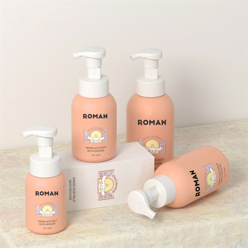 200ml 300ml 400ml 500ml Embalagem de shampoo para chá de bebê, garrafa de sabão de espuma com bomba para crianças 200ml 300ml 400ml 500ml Embalagem de shampoo para chá de bebê, garrafa de sabão de espuma com bomba para crianças