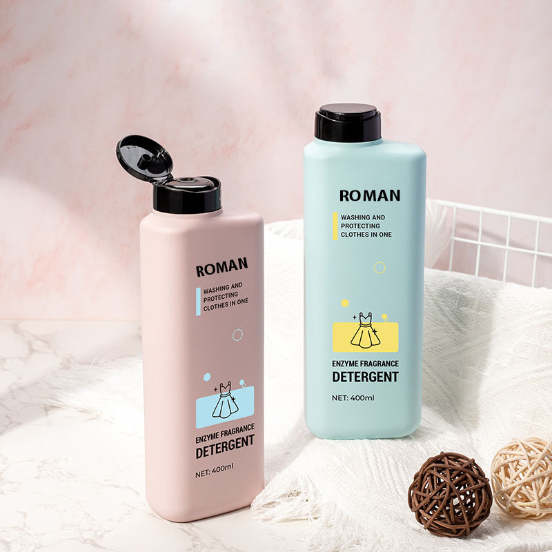 400ml garrafas de plástico flip top pet cílios shampoo loção vazia espremer garrafa líquida de lavagem de louça garrafa de água transparente