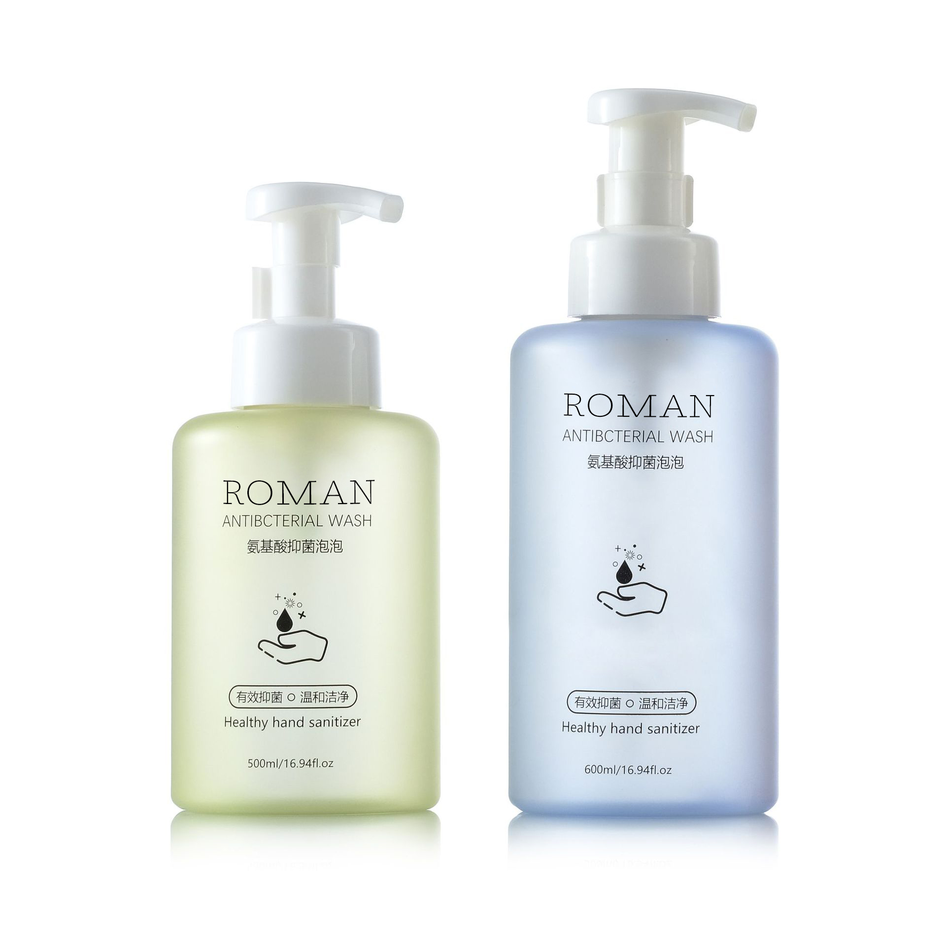 Garrafa de espuma fosca para animais de estimação, 500ml, 600ml, pressão, desinfetante para as mãos, garrafa de espuma, lavagem facial, limpador facial, garrafa de bolha Garrafa de espuma fosca para animais de estimação, 500ml, 600ml, pressão, desinfetante para as mãos, garrafa de espuma, lavagem facial, limpador facial, garrafa de bolha