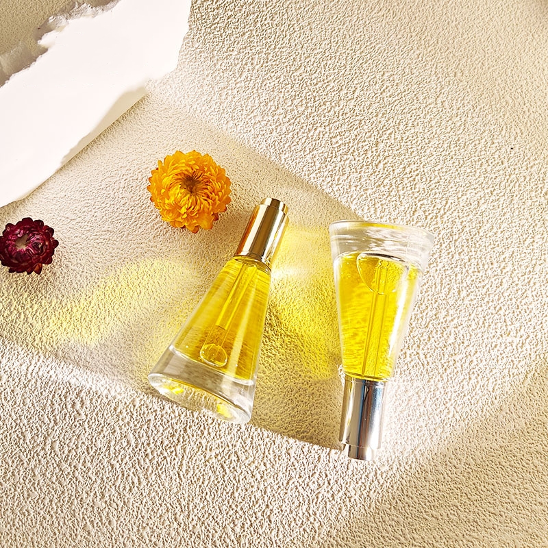 Frasco de óleo essencial conta-gotas cosmético de vidro cônico Frasco de óleo essencial conta-gotas cosmético de vidro cônico