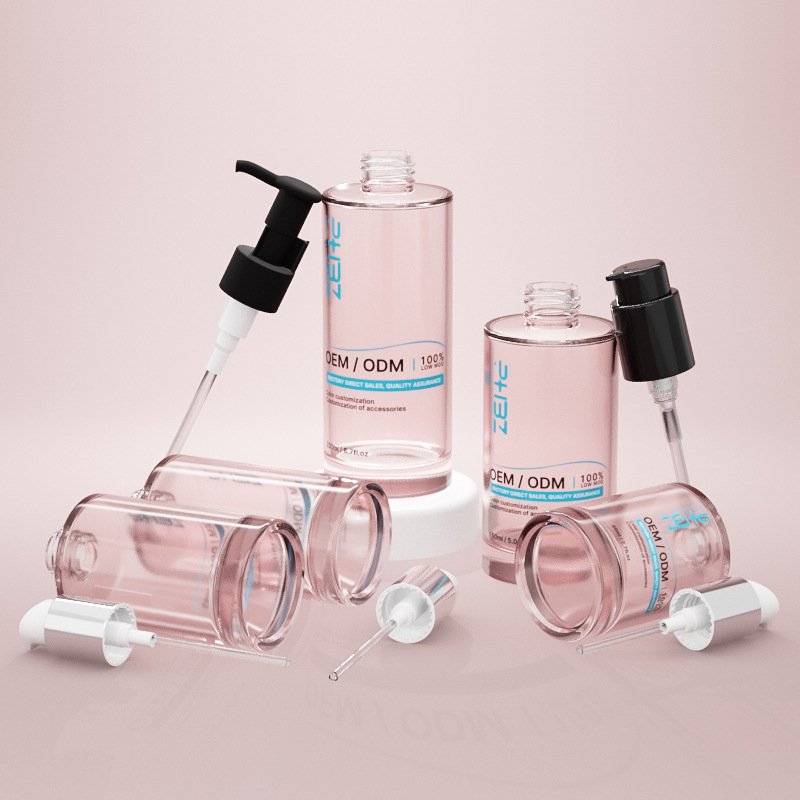 Frasco de soro cosmético de vidro multicapacidade com base espessa Frasco de soro cosmético de vidro multicapacidade com base espessa