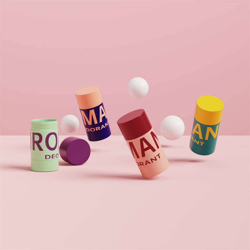 Garrafa de empacotamento plástica oval vazia do recipiente da vara do desodorante dos cuidados com a pele Garrafa de empacotamento plástica oval vazia do recipiente da vara do desodorante dos cuidados com a pele