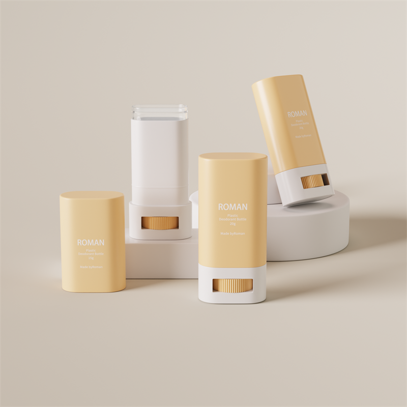 Garrafa de empacotamento plástica oval vazia do recipiente da vara do desodorante dos cuidados com a pele Garrafa de empacotamento plástica oval vazia do recipiente da vara do desodorante dos cuidados com a pele