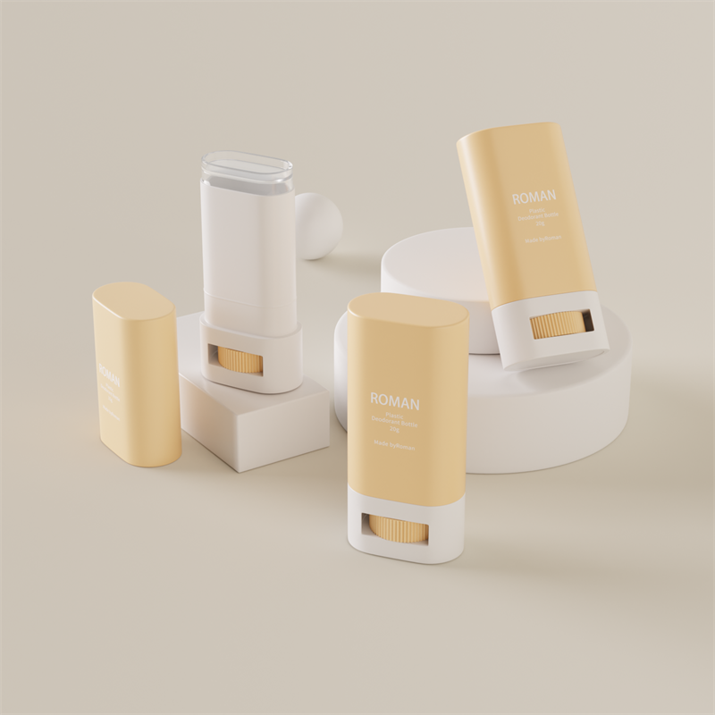 Garrafa de empacotamento plástica oval vazia do recipiente da vara do desodorante dos cuidados com a pele Garrafa de empacotamento plástica oval vazia do recipiente da vara do desodorante dos cuidados com a pele