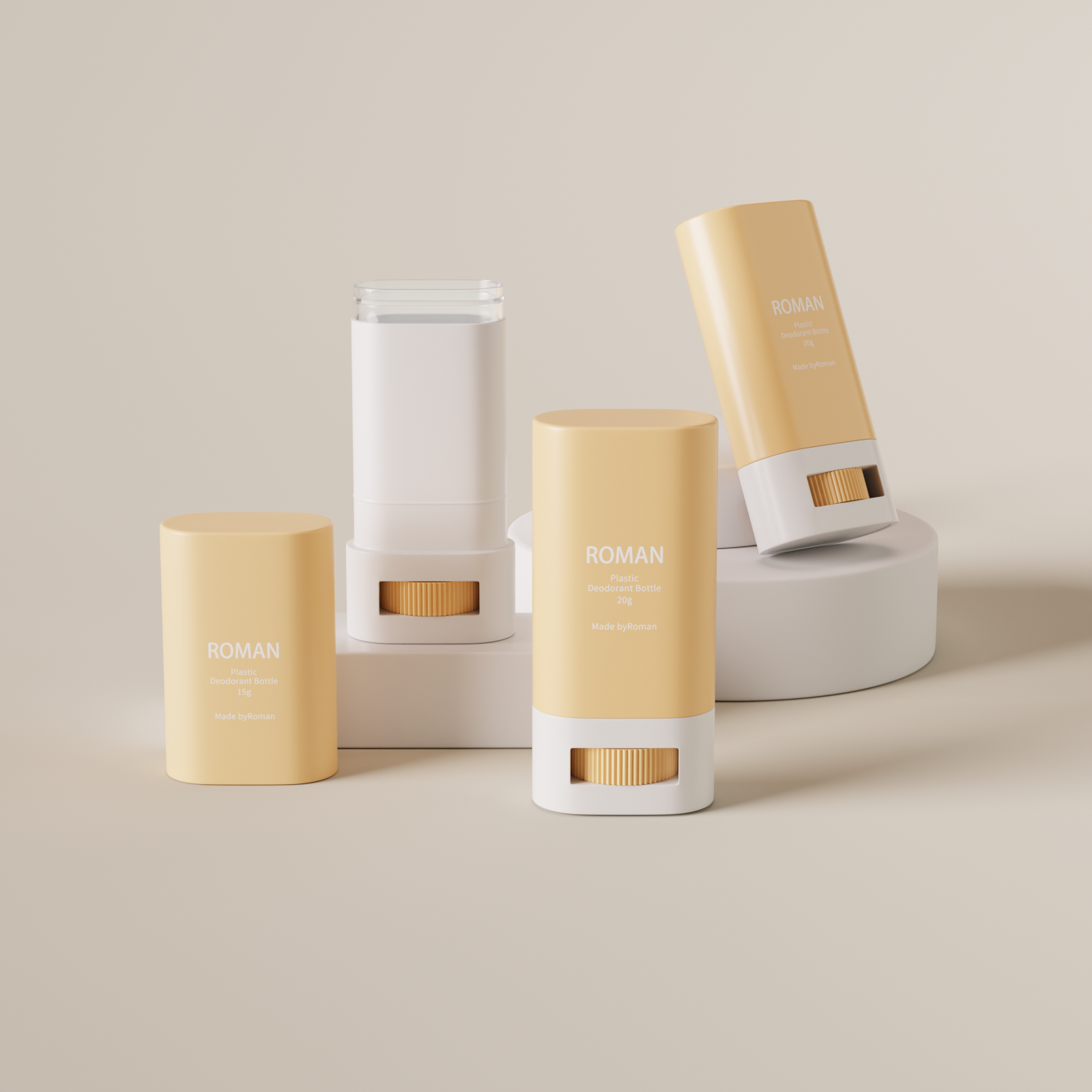 Em forma de cintura Oem Odm embalagem de enchimento superior cor vazio twist-up recipiente de desodorante sólido transparente de plástico Em forma de cintura Oem Odm embalagem de enchimento superior cor vazio twist-up recipiente de desodorante sólido transparente de plástico