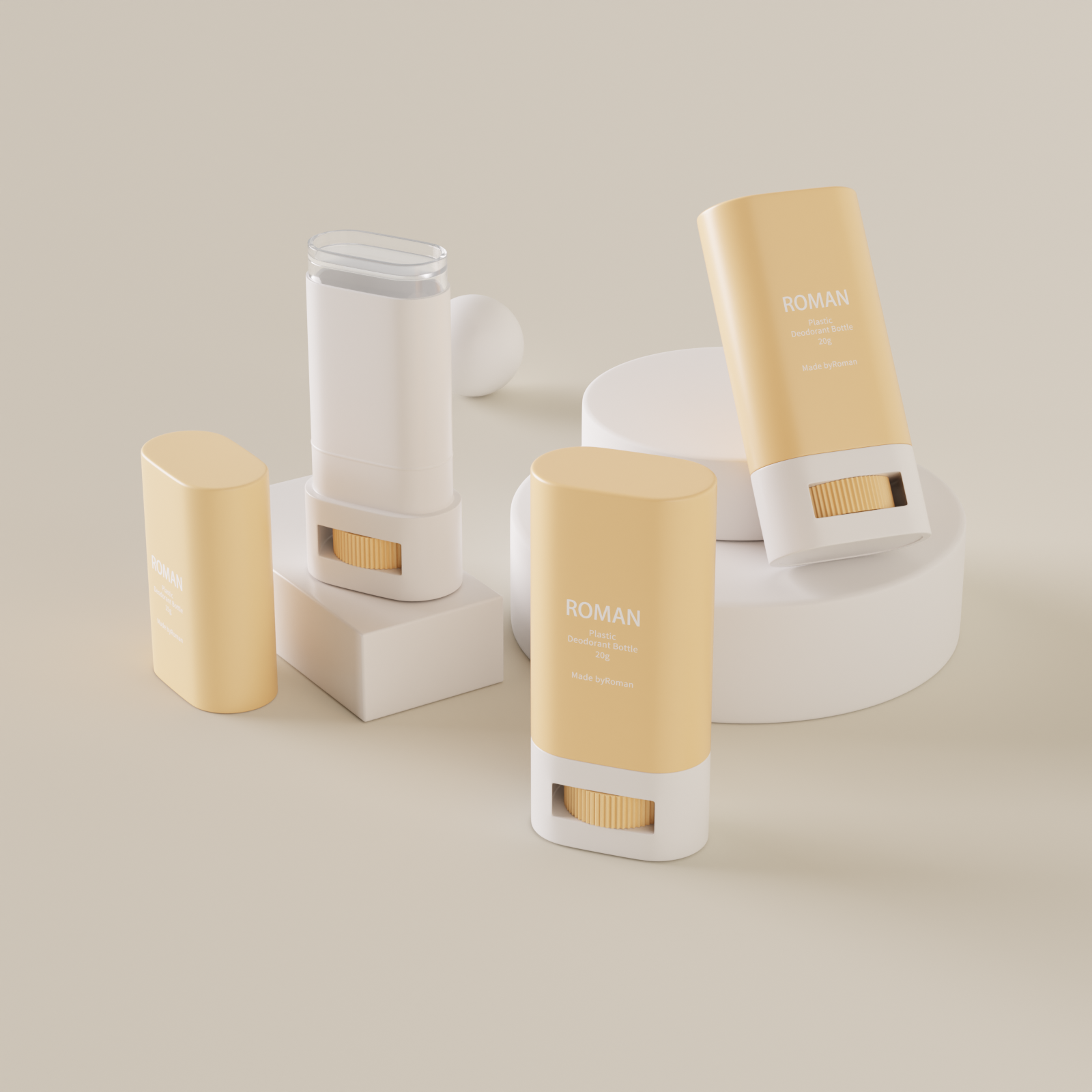 Em forma de cintura Oem Odm embalagem de enchimento superior cor vazio twist-up recipiente de desodorante sólido transparente de plástico Em forma de cintura Oem Odm embalagem de enchimento superior cor vazio twist-up recipiente de desodorante sólido transparente de plástico