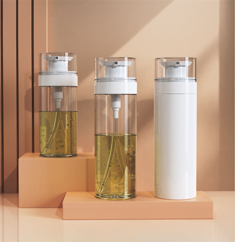 200ml 300ml inovador vazio pet chuveiro gel loção bomba de sabão líquido garrafa óleos de cuidados com os cabelos shampoo e condicionador garrafas de plástico