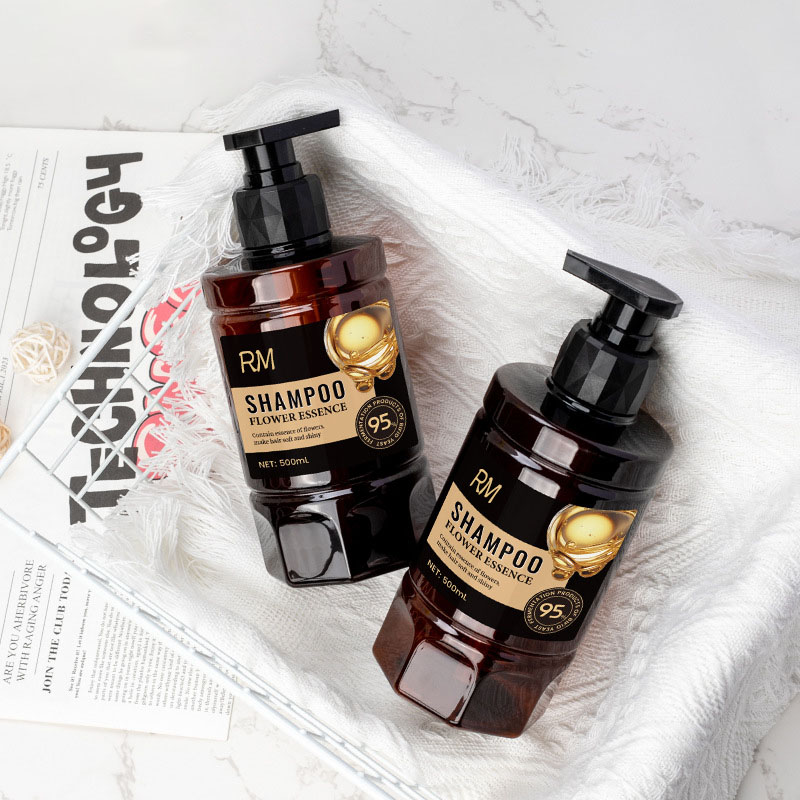 Garrafa plástica da bomba da pétala do animal de estimação 500ml com garrafa do champô do hotel do valor alto da bomba de parafuso para empacotamento dos cuidados pessoais Garrafa plástica da bomba da pétala do animal de estimação 500ml com garrafa do champô do hotel do valor alto da bomba de parafuso para empacotamento dos cuidados pessoais