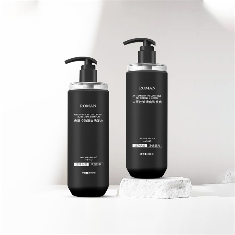 Garrafas plásticas vazias da bomba da loção do gel do animal de estimação do toque macio preto branco do animal de estimação 500ml para garrafas do champô e do condicionador cuidados com o cabelo Garrafas plásticas vazias da bomba da loção do gel do animal de estimação do toque macio preto branco do animal de estimação 500ml para garrafas do champô e do condicionador cuidados com o cabelo