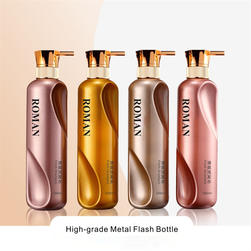 Inovação 300ml 500ml 750ml Shampoo de superfície em espiral Frasco de loção corporal Mono Embalagem para limpador de máscaras faciais