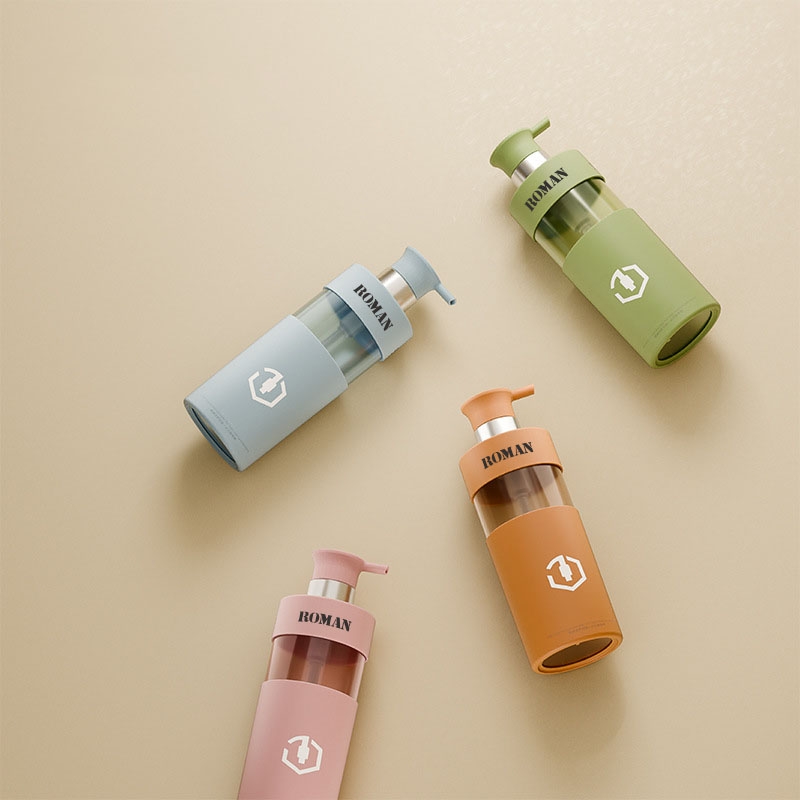 Luxo 100ml 200ml 300ml 450ml 500ml 700ml Frasco de loção corporal PET Plástico Shampoo e Condicionador Conjunto de frascos de embalagens cosméticas para gel de banho Luxo 100ml 200ml 300ml 450ml 500ml 700ml Frasco de loção corporal PET Plástico Shampoo e Condicionador Conjunto de frascos de embalagens cosméticas para gel de banho