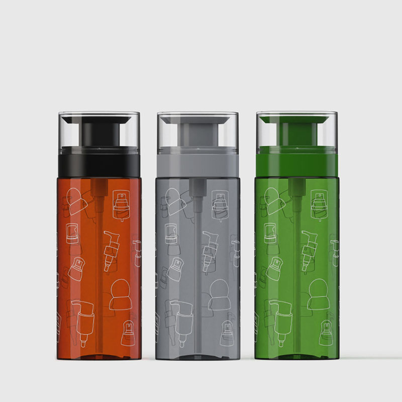 Garrafas de plástico com dispensador de bomba, à prova de vazamento, grande cilindro âmbar transparente vazio, recarregável para shampoo, condicionador de cabelo, óleos de loção Garrafas de plástico com dispensador de bomba, à prova de vazamento, grande cilindro âmbar transparente vazio, recarregável para shampoo, condicionador de cabelo, óleos de loção