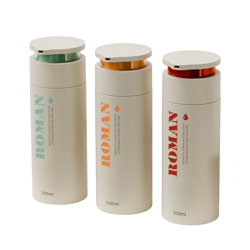 Frasco redondo de creme para cuidados com a pele, ombro plano, 150ml 200ml 300ml 500ml, loção para bebê, condicionador, embalagem, shampoo e sabonete corporal, frascos de creme para as mãos Frasco redondo de creme para cuidados com a pele, ombro plano, 150ml 200ml 300ml 500ml, loção para bebê, condicionador, embalagem, shampoo e sabonete corporal, frascos de creme para as mãos