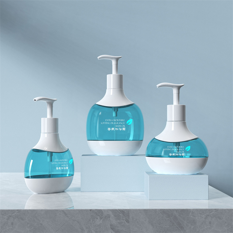 Sunshine 300ml 400ml 500ml atacado garrafa de emulsão pet plástico garrafa de loção para bebê dispensador de cosméticos emulsão garrafa vazia