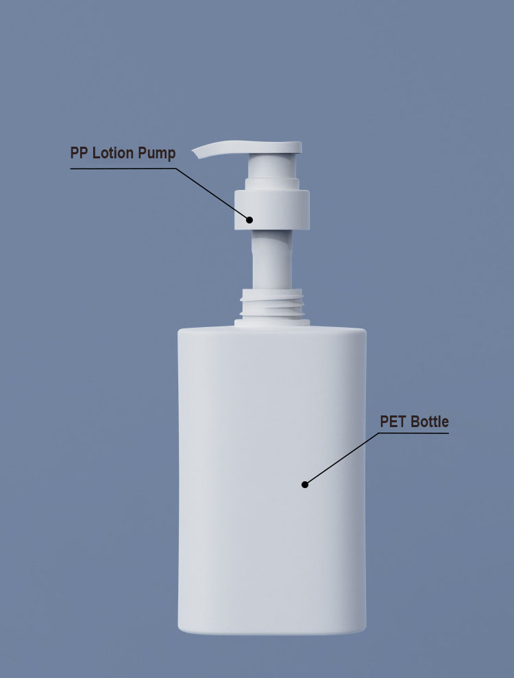 200ml 300ml 500ml Frasco de shampoo PET de plástico retangular com tampa de rosca para máscaras faciais Perfume Óleos essenciais Loção Cílios postiços 200ml 300ml 500ml Frasco de shampoo PET de plástico retangular com tampa de rosca para máscaras faciais Perfume Óleos essenciais Loção Cílios postiços