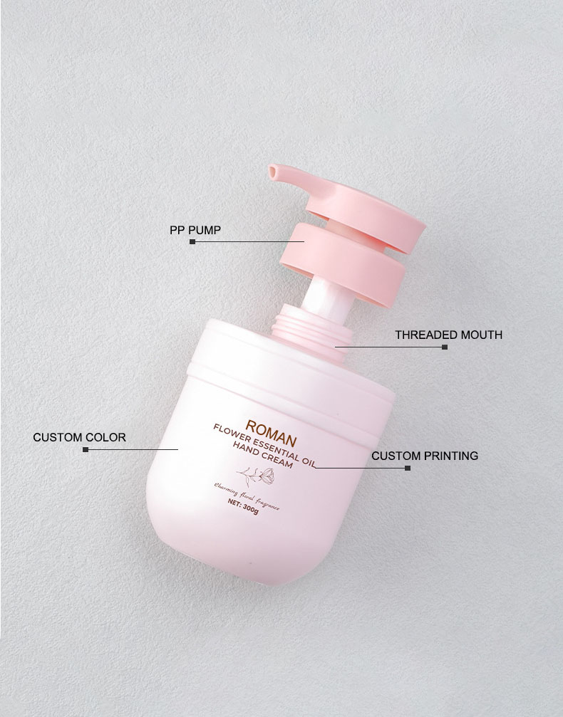 Garrafa plástica vazia durável da lavagem do corpo do pe que empacota o frasco macio do loção do corpo da garrafa do champô do bebê do toque 300ml Garrafa plástica vazia durável da lavagem do corpo do pe que empacota o frasco macio do loção do corpo da garrafa do champô do bebê do toque 300ml