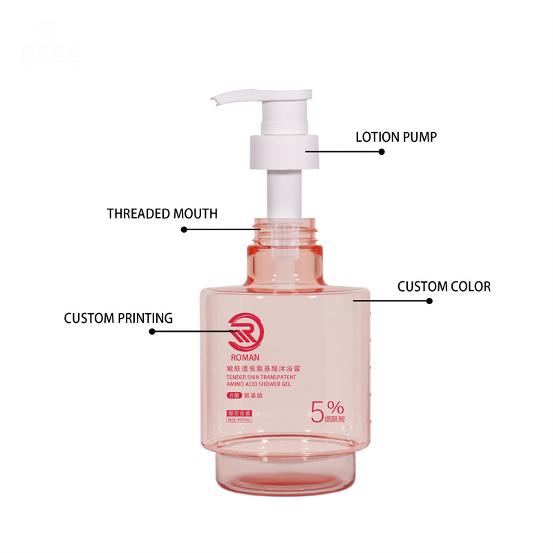 Chegada nova Premium Rosa 250ml 300ml 400ml Fosco Transparente Vazio Redondo Luxo Skincare Óleo Corporal Soro Facial Bomba e Frasco de Loção Com Embalagem Chegada nova Premium Rosa 250ml 300ml 400ml Fosco Transparente Vazio Redondo Luxo Skincare Óleo Corporal Soro Facial Bomba e Frasco de Loção Com Embalagem