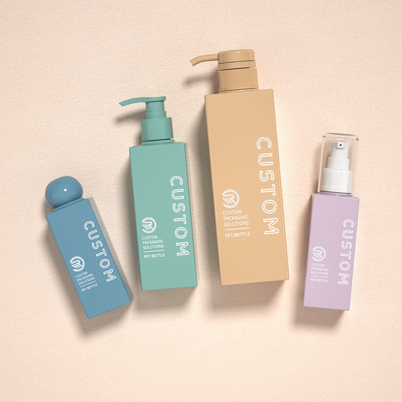 Frascos de loção cosmética fosco transparente quadrado de plástico premium 200ml 250ml para soro de cuidados com a pele Embalagem de toner premium com tampa de rosca em forma de bola Frascos de loção cosmética fosco transparente quadrado de plástico premium 200ml 250ml para soro de cuidados com a pele Embalagem de toner premium com tampa de rosca em forma de bola